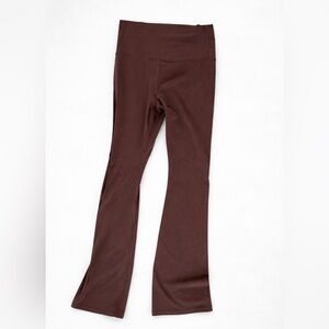 Chocolate Brown High Waist Flare Yoga Pants Size M
